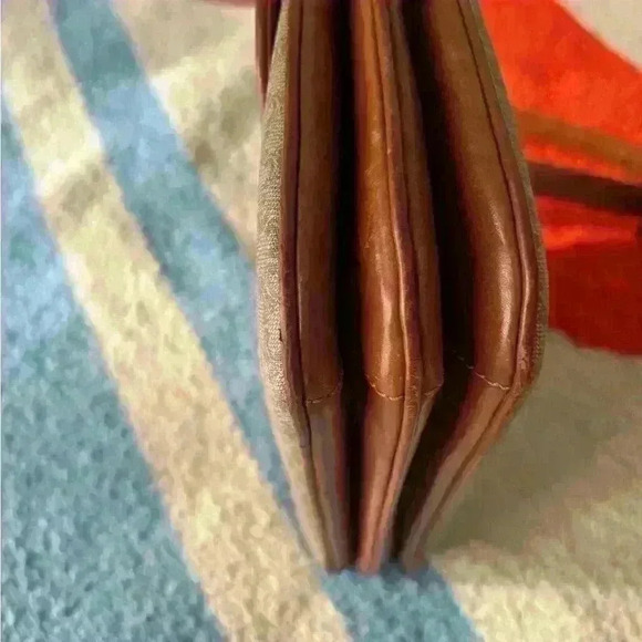 CELINE Macadam Blason Shoulder Cross Body Bag PVC Leather Beige - Picture 11 of 16